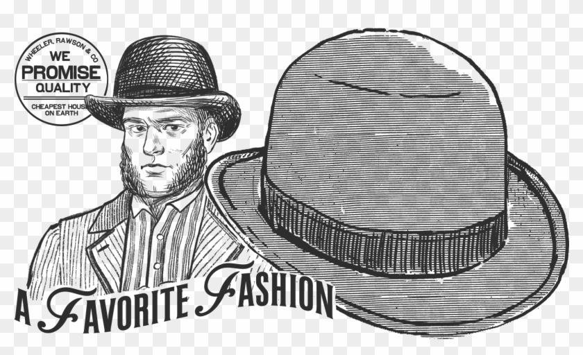 Derby High Hat - Illustration Clipart