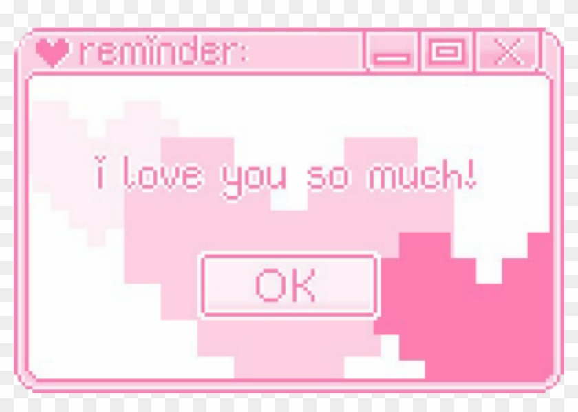 Aesthetic Pixel Pink Love Vaporwave Computer Windows - Pixel Tumblr Png Clipart #3050700
