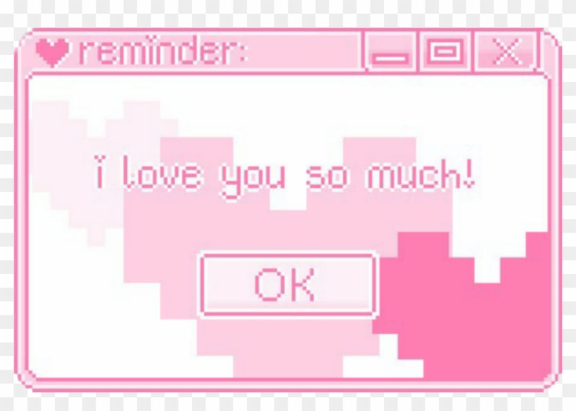 Aesthetic Pixel Pink Love Vaporwave Computer Windows - Pixel Tumblr Png Clipart