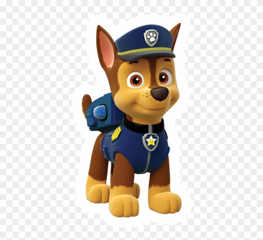 neutral panel tørst Paw Patrol Stickylickits Stickers You Can Eat All Natural - Chase Paw Patrol  Clipart (#3050954) - PikPng