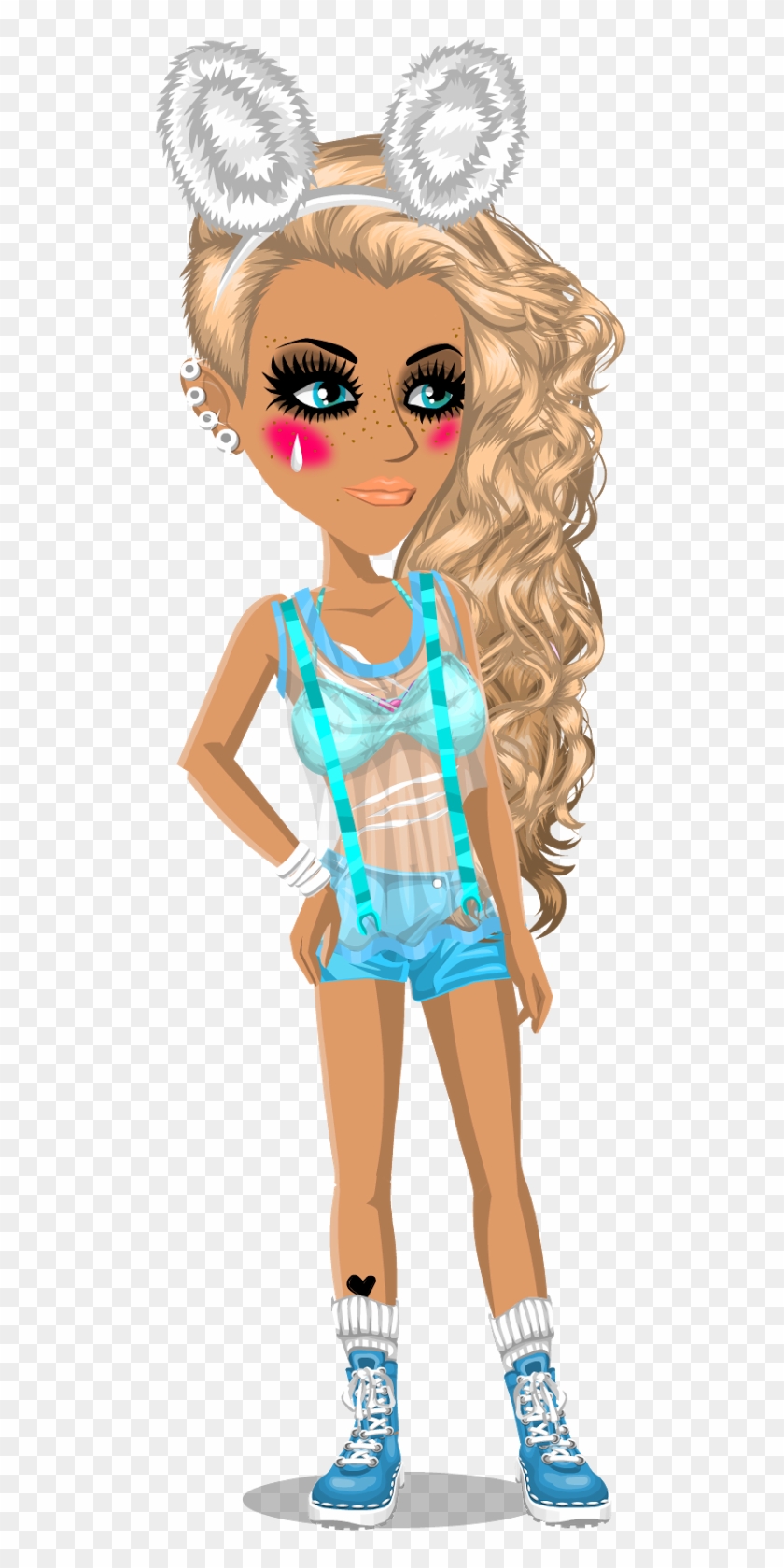 This Fresh Bunny Look Is Super Cute And So Stylish - Girl Clipart