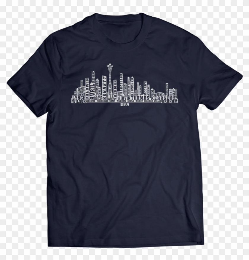 City Skyline With Player Names - Tee Shirt Abercrombie Clipart #3052375