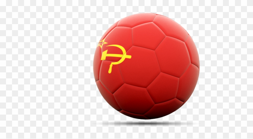 Illustration Of Flag Of Soviet Union - Soccer Ball Clipart