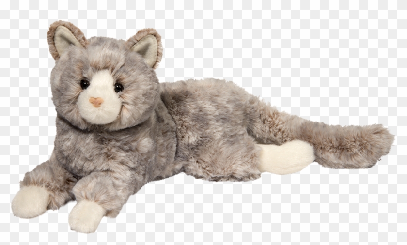 plush grey cat