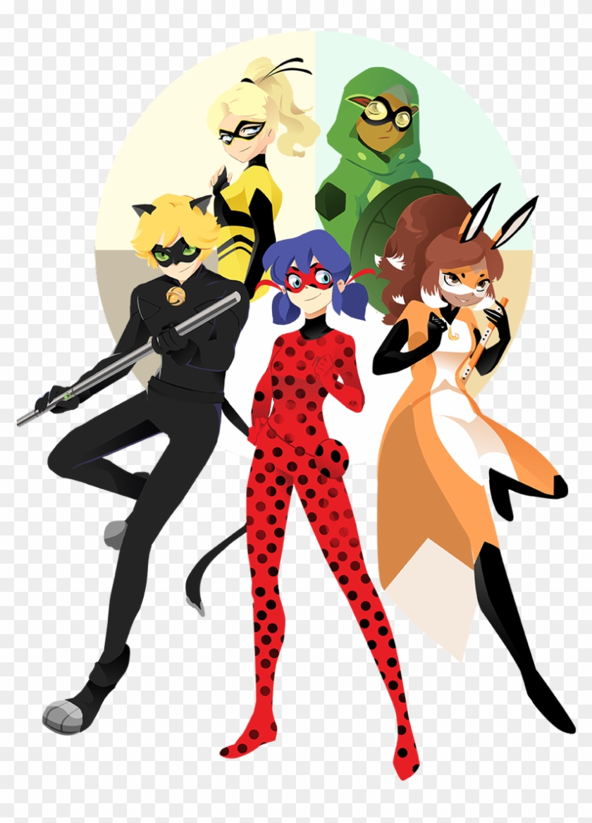 You Can Help Me Out Rating My Art Here - Miraculous Ladybug Superheros Art Clipart