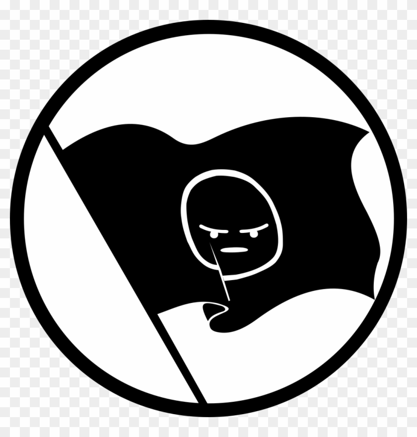 Radical Leftist Flags - Black Flag Clipart
