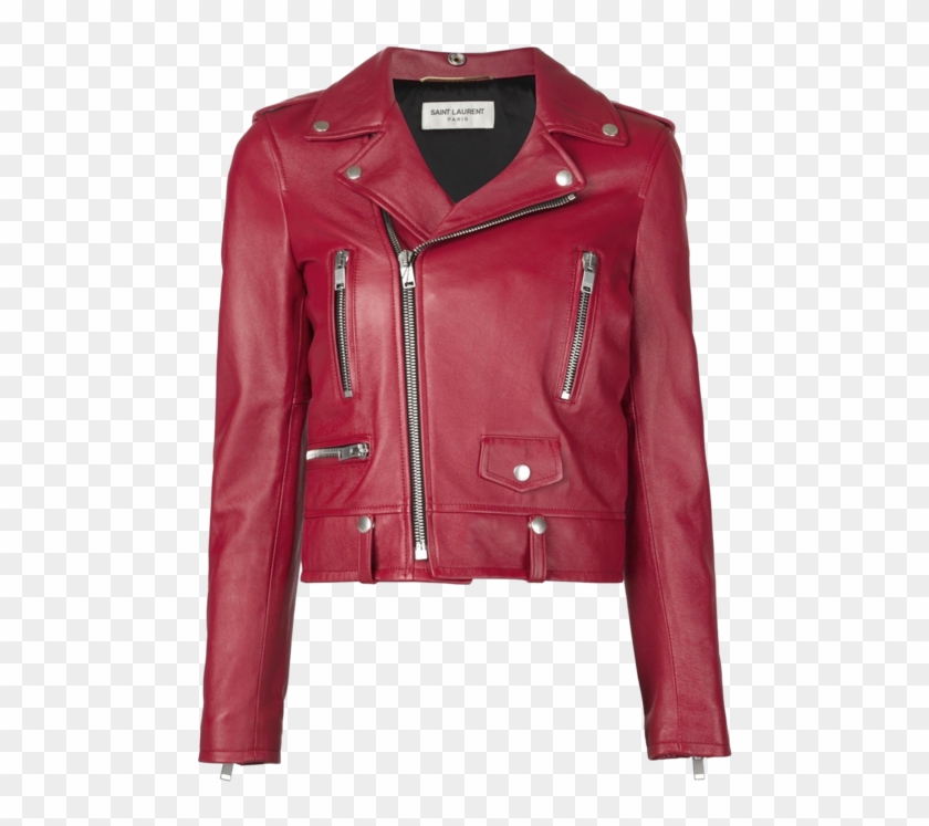 guess red leather jacket