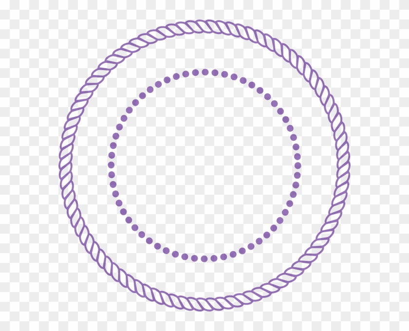 Jpg Black And White Stock Purple Clip Art At Clker - Transparent Rope Circle - Png Download #3054046