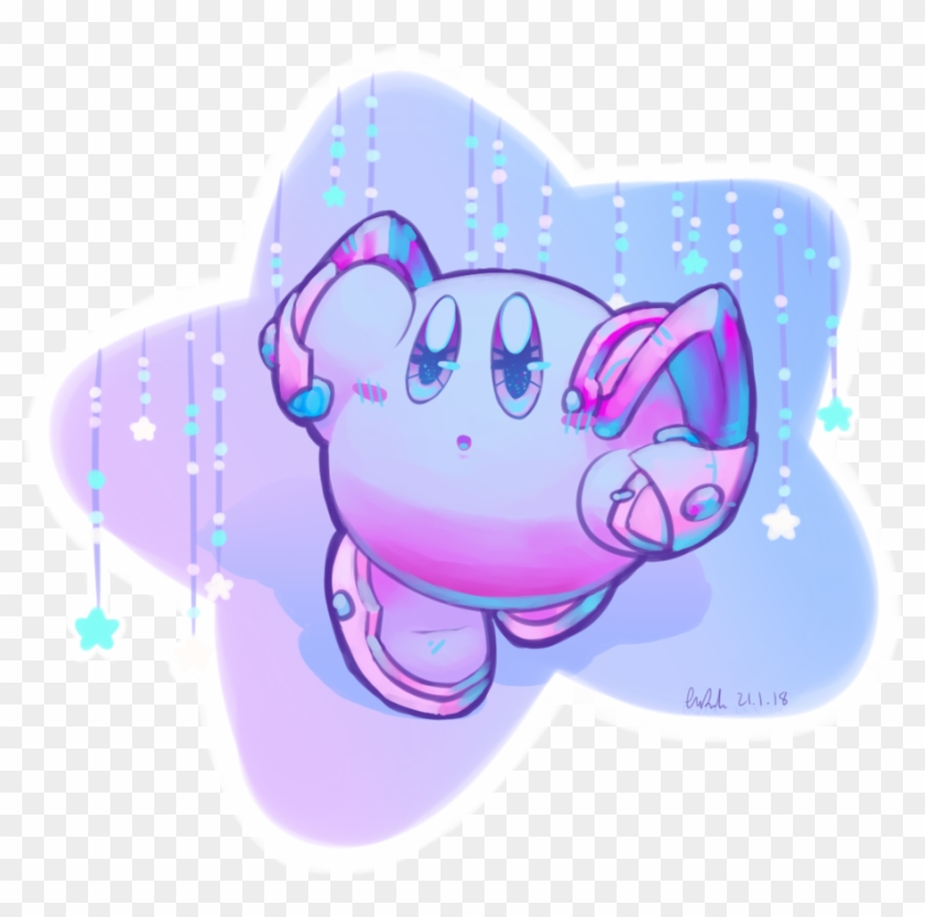 Blue Drawing Aesthetic - Kirby Aesthetic Png Clipart #3054092