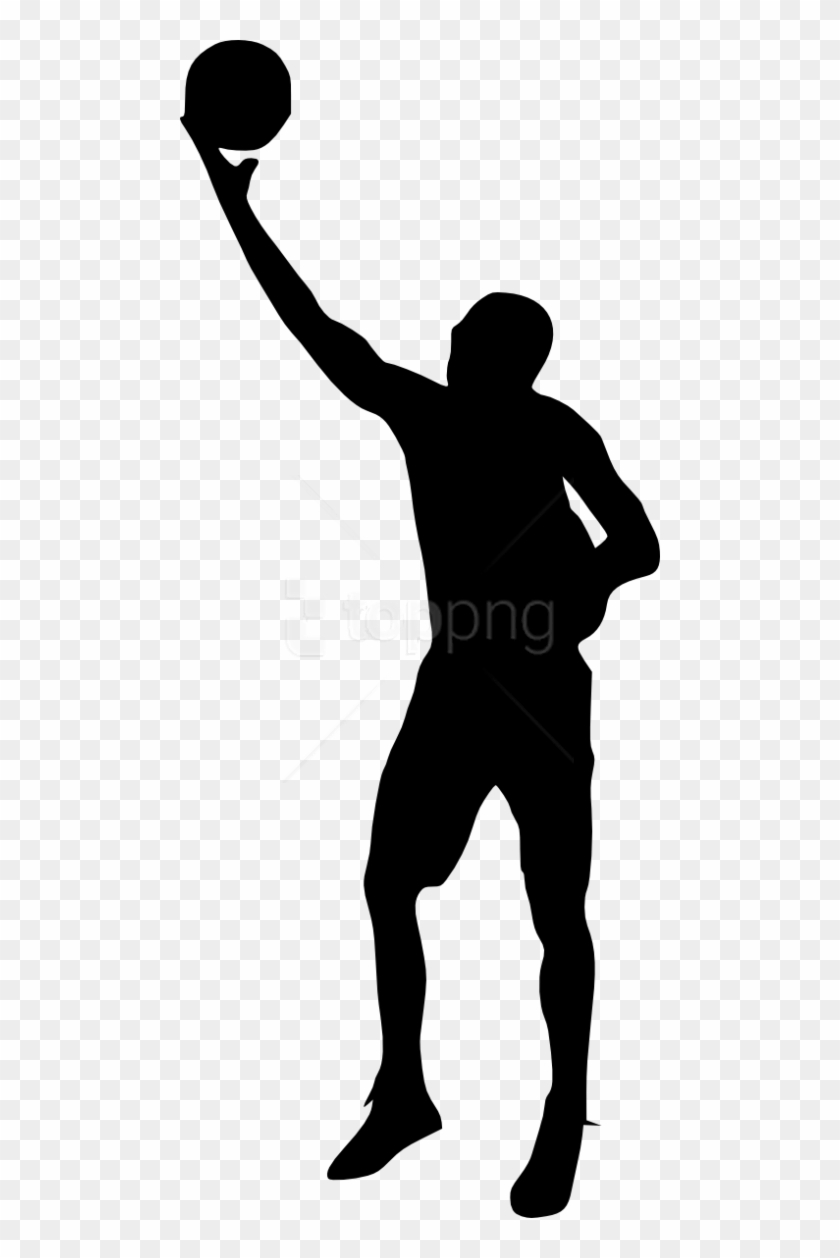Free Png Basketball Player Silhouette Png - Silhouette Clipart #3054377