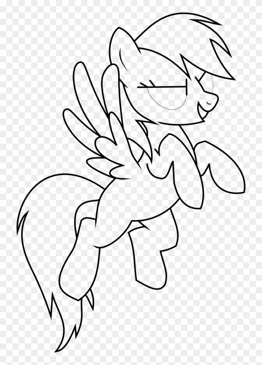 Full Size Of Coloring Page - Mlp Print Rainbow Dash Clipart