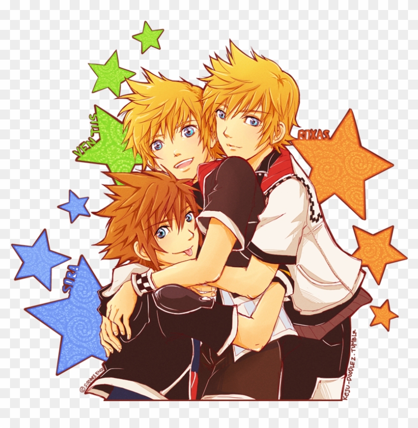 63 Images About Kingdom Hearts On We Heart It - Sora X Roxas X Ventus Clipart
