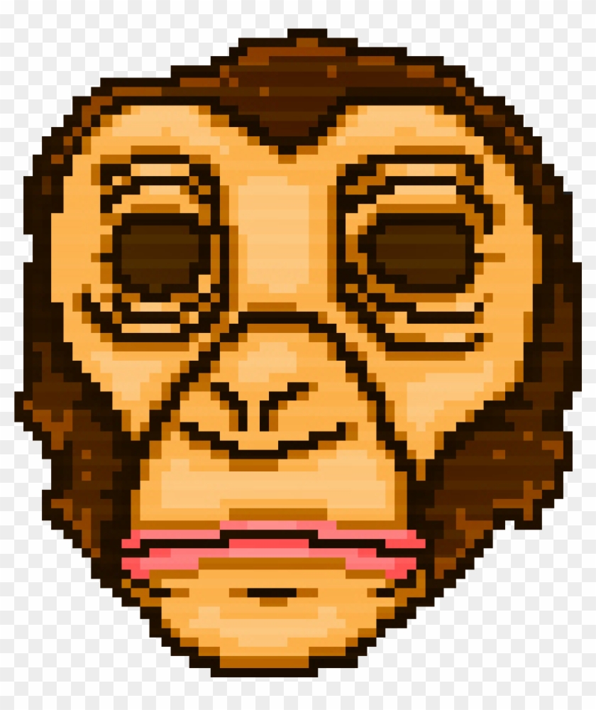 Picture Black And White Ape Clipart Gorilla Mask - Hotline Miami Monkey Mask - Png Download