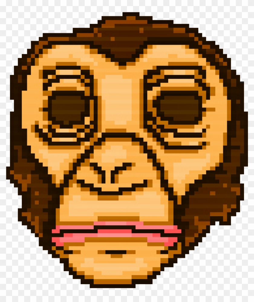 Picture Black And White Ape Clipart Gorilla Mask - Hotline Miami Monkey Mask - Png Download #3055226