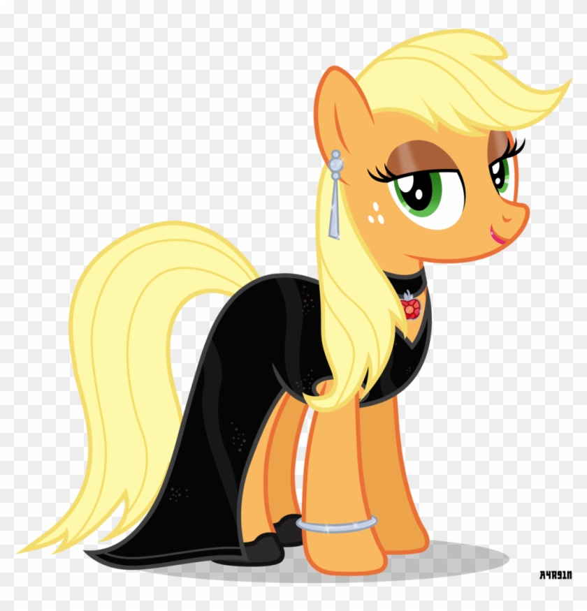 Applejack In A Dress Clipart #3055414