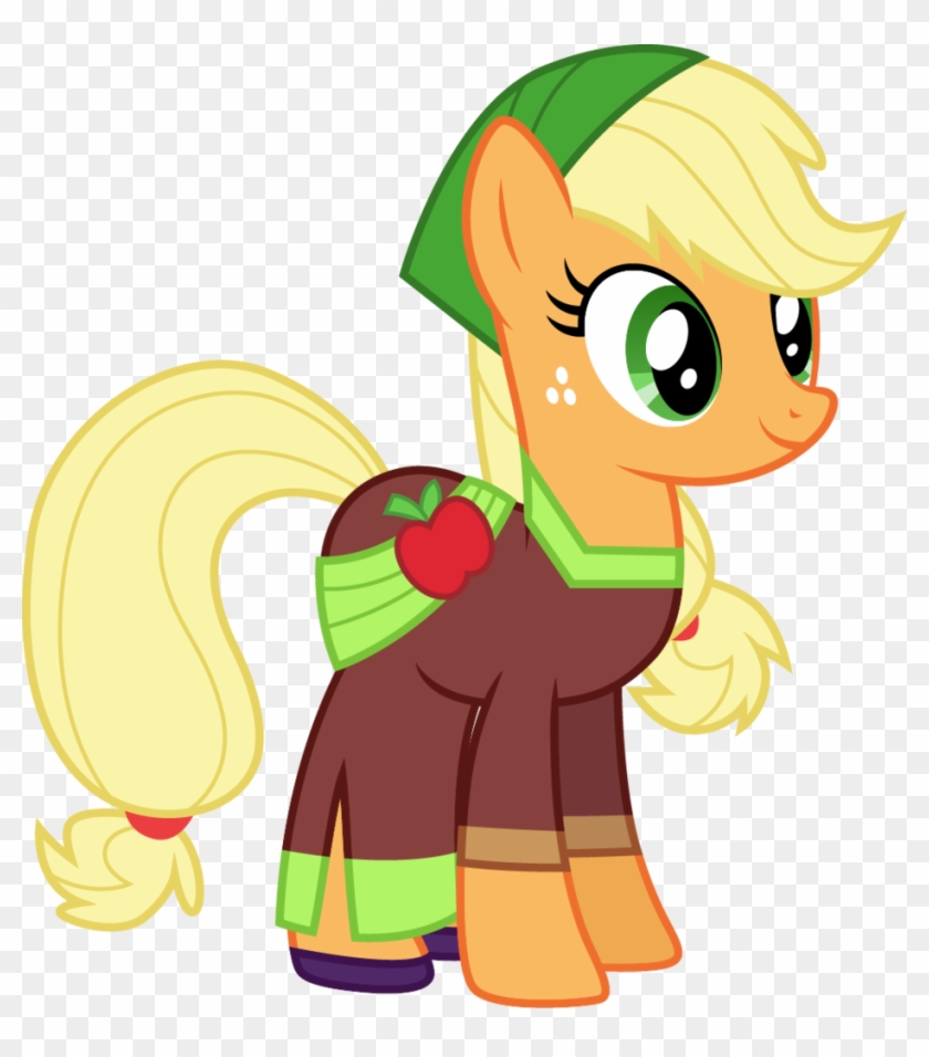 Cloudyglow, Clothes, Earth Pony, Equestria Girls Ponified, - Applejack Pony Clipart