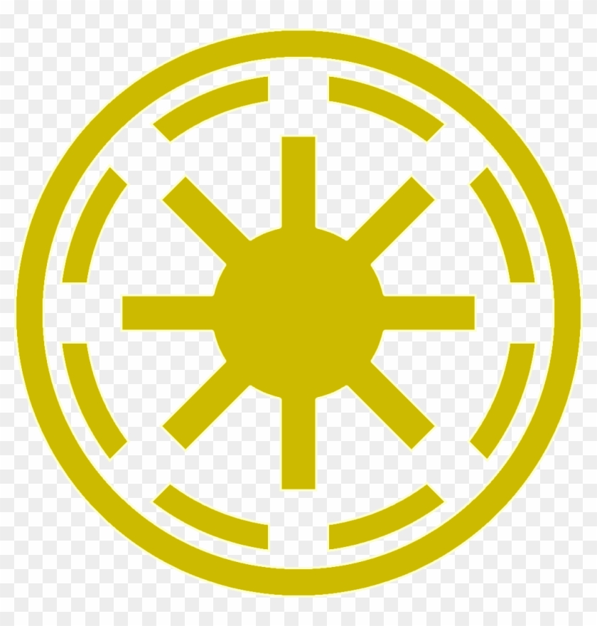 Please Consider Donating Monthly To My Patreon Throwing - Star Wars Galactic Republic Symbol Clipart