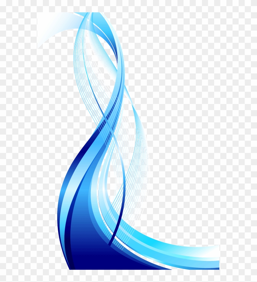 Ornament Curve Gradation Smooth Striped Lines Clipart - Blue Texture Background Png Transparent Png