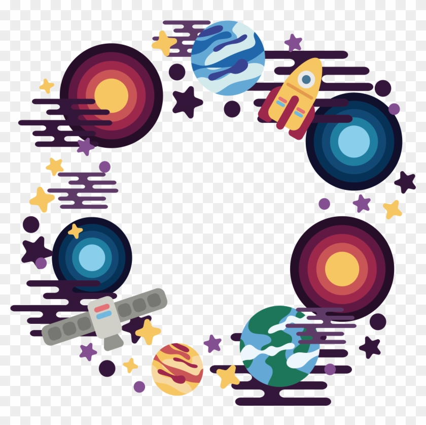 The Borders Sky Transprent Png Free Download - กรอบ อวกาศ Png Clipart #3056107