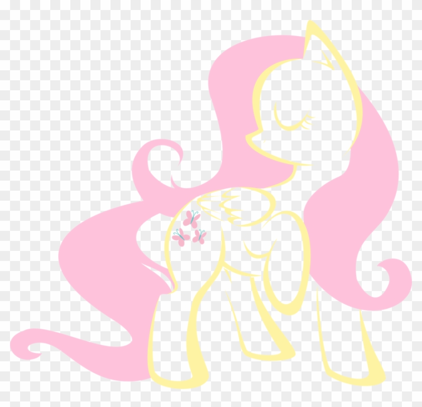 The Fluttershy Club Images Fluttershy Hd Wallpaper - My Little Pony Contorno Clipart #3056861