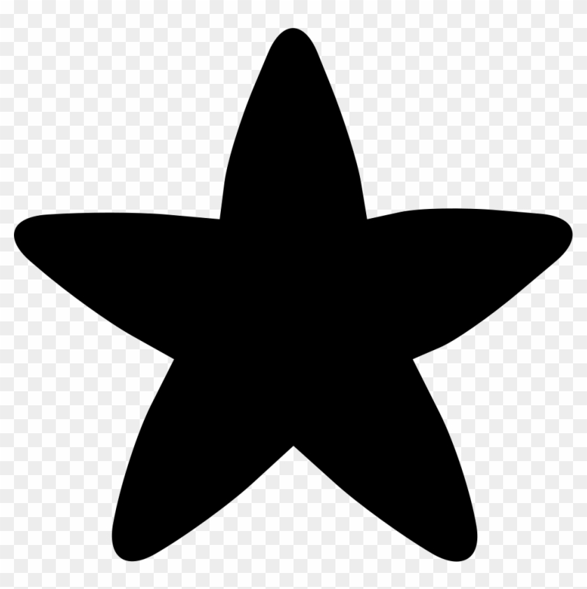 Black Rounded Star Comments Clipart