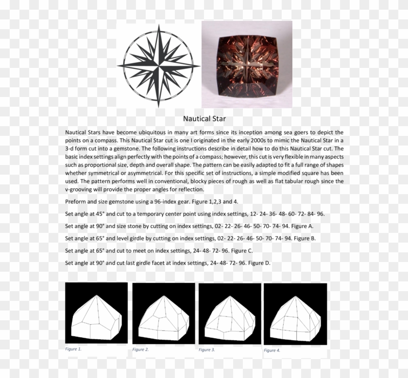 Click >> Nautical Star Cutting Instructions Clipart