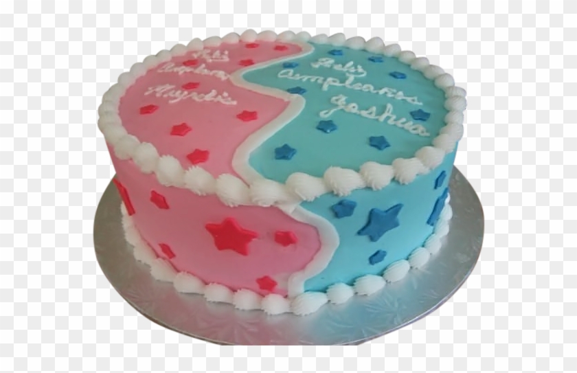 Baby Shower Cake For Boy Or Girl Clipart