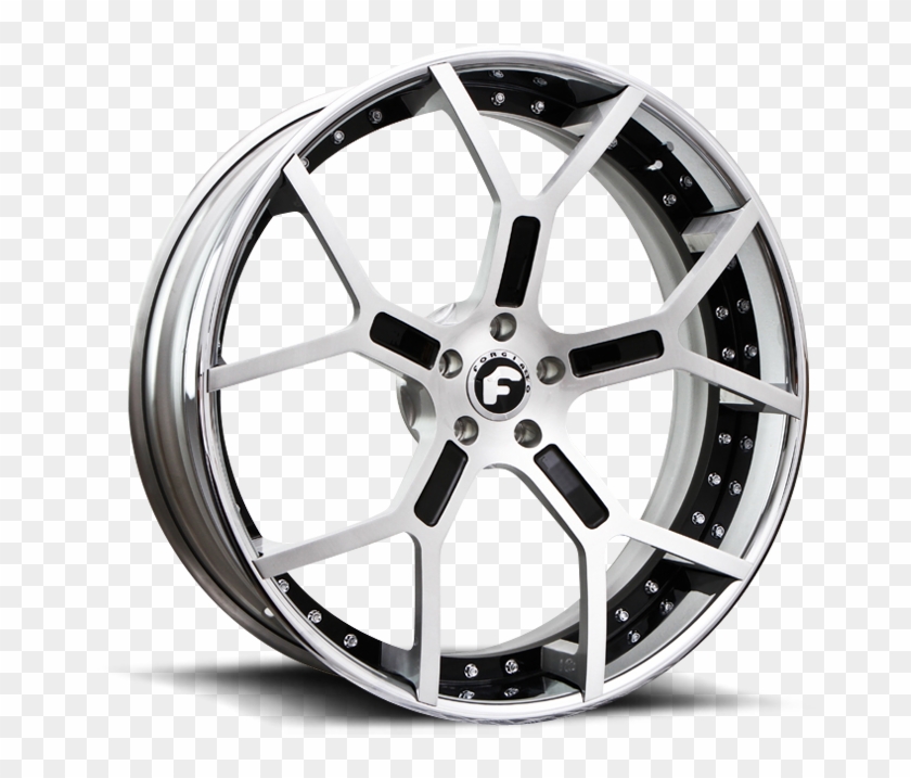 6 Lug Gtr-ecl Satin/black Center, Chrome Lip 6 Lug - Forgiato Gtr Ecl Clipart #3057413