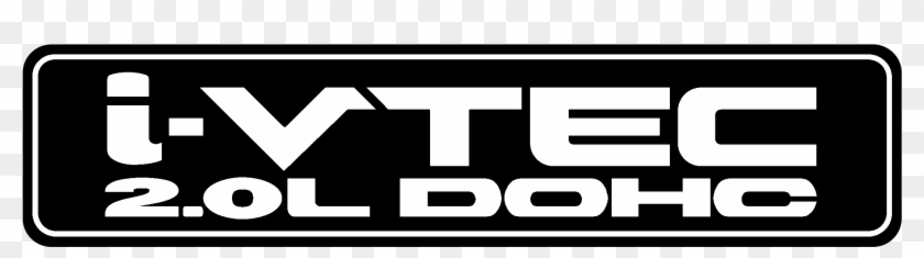 I Vtec 20l Dohc Logo Black And White - Vtec Clipart #3059808