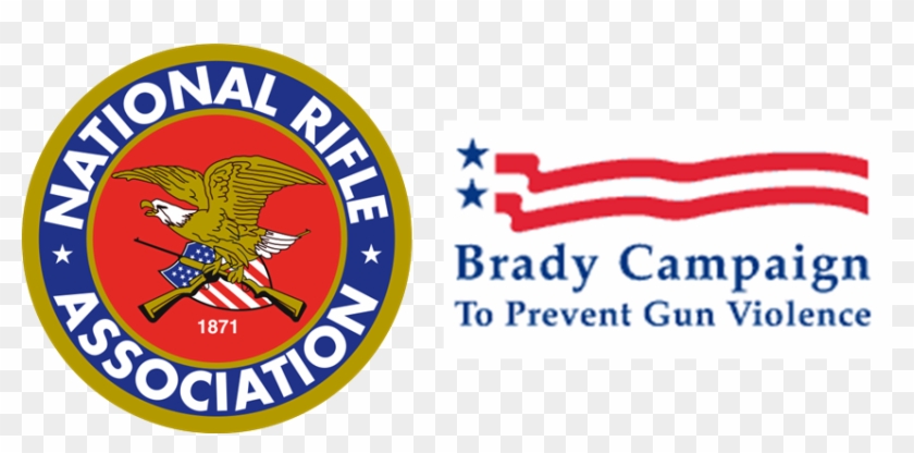 Logos Of The National Rifle Association And The Brady - National Rifle Association Logo Png Clipart
