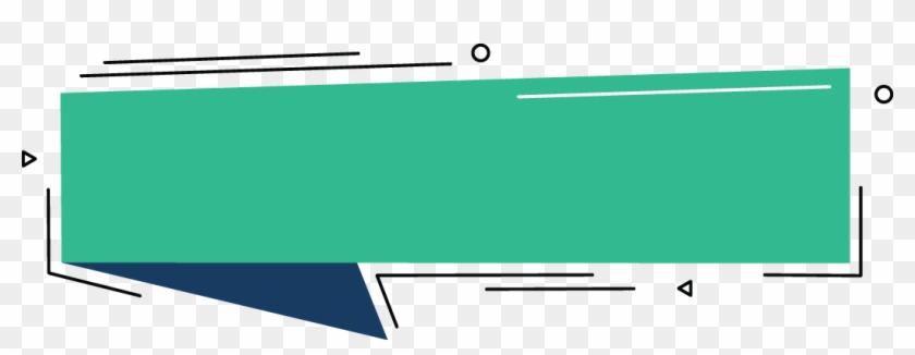 Green Banner With Blue Down Left Abstract Around - Abstract Banner Png Green Clipart