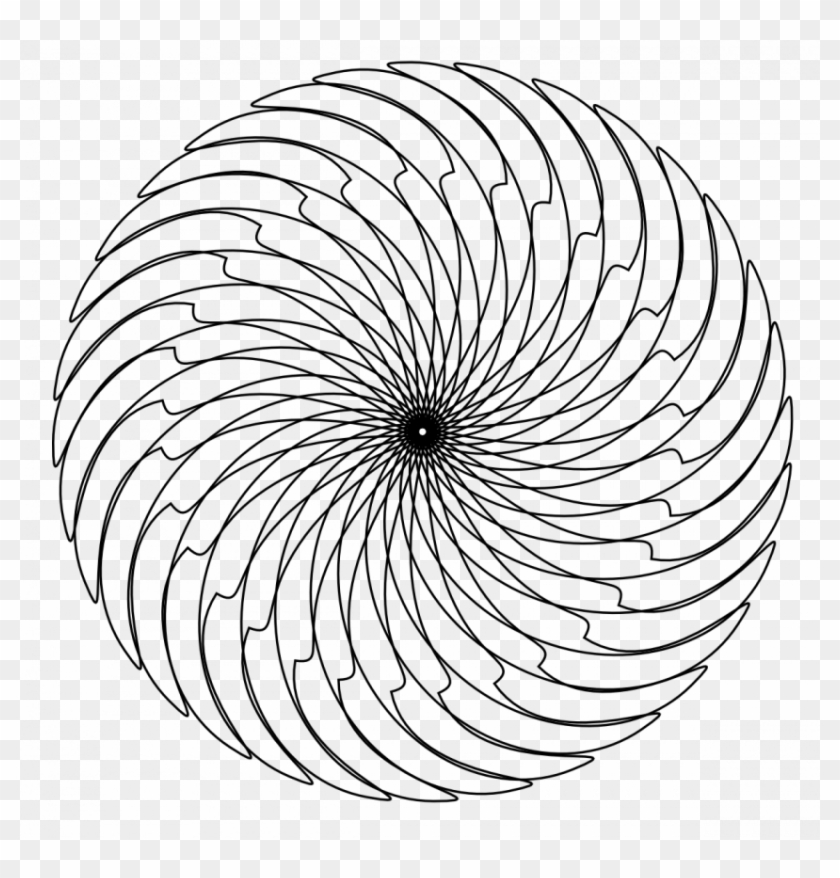 Geometric Adult Coloring Pages Abstract Coloring Pages - Geometric Optical Illusion Art Clipart