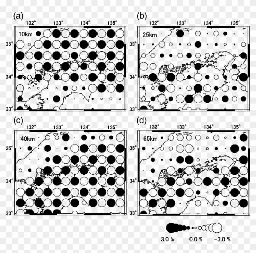 Results Of The Checkerboard Resolution Test For P-wave - Circle Clipart