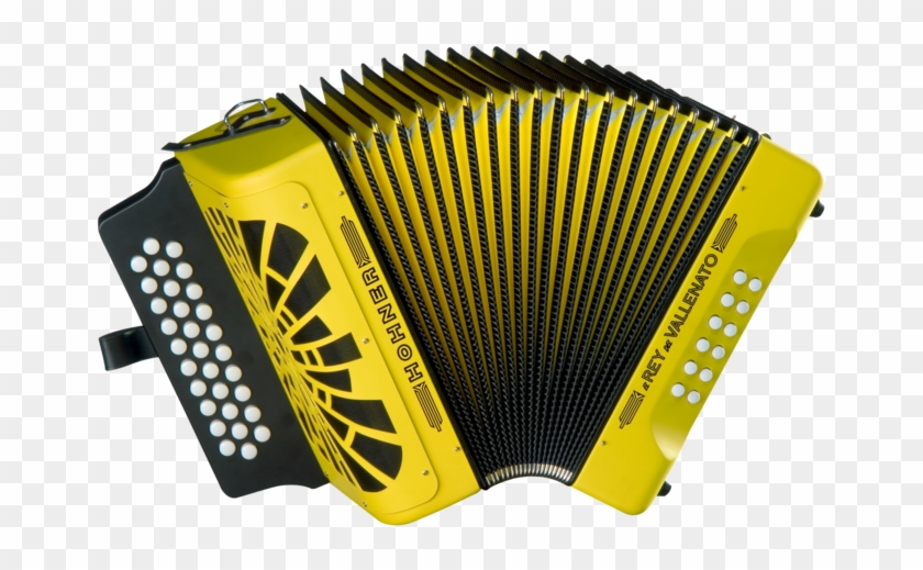 Hohner El Rey Del Vallenato Fbbeb, Yellow With Gig - Hohner El Rey Del Vallenato Clipart