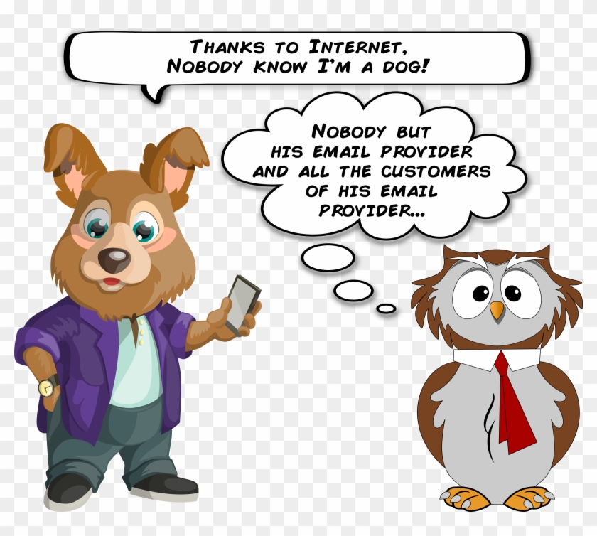 This Free Icons Png Design Of A Dog And An Owl About - Cartoon Animals Holding Phone Clipart