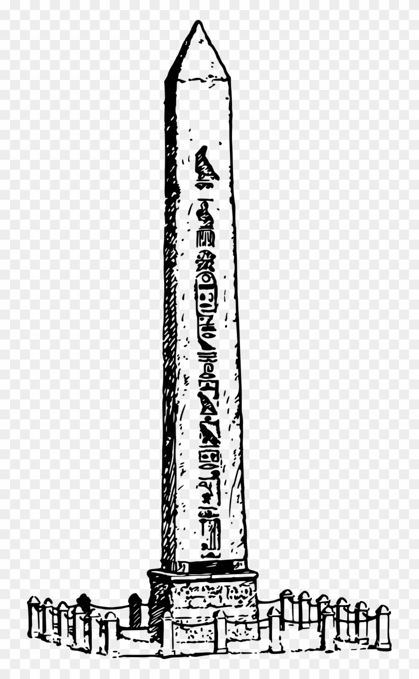 Ancient Egypt Egyptian Monolith Png Image - Obelisk Drawing Clipart #3064312