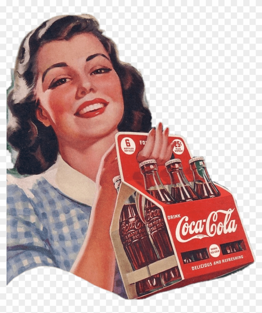 Vintage Coca Cola Advertising Feat Woman - Coca Cola Ad 1940 Clipart