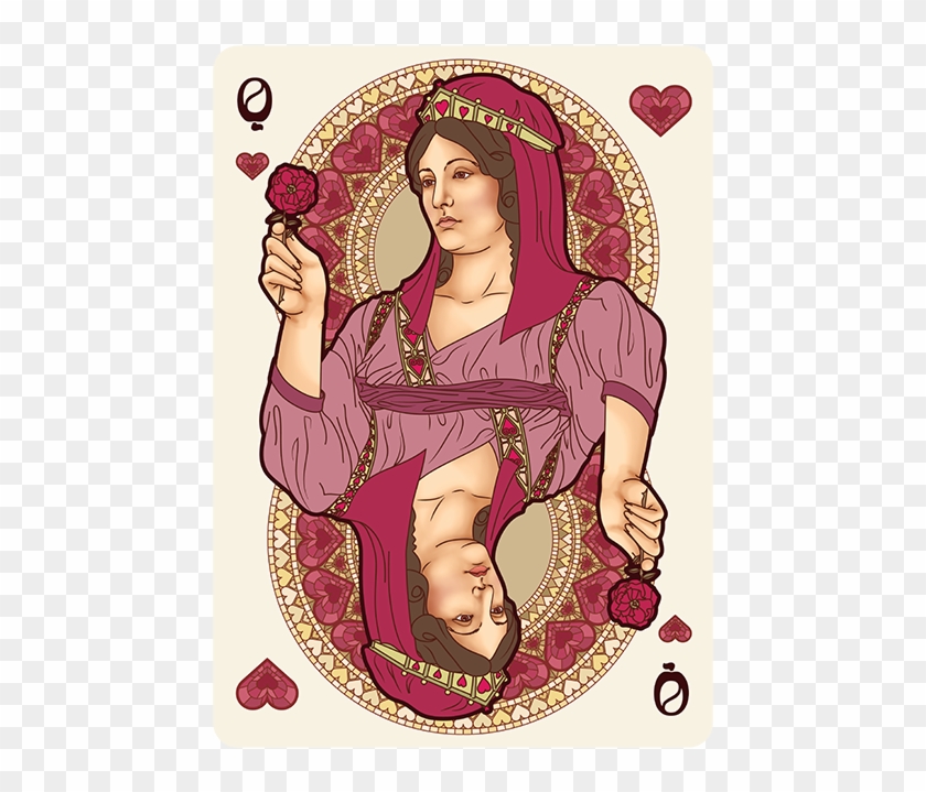 Nouveau Gemmes Playing Cards - Playing Card Clipart