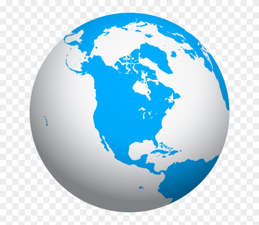 Download High Resolution Png - America Globe Clipart #3064462