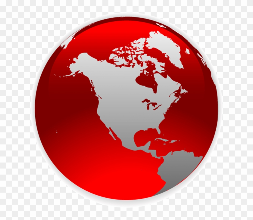 Download High Resolution Png - Earth Globe North America Clipart #3064511