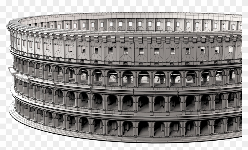 Roman Colosseum 3d Model Free Clipart