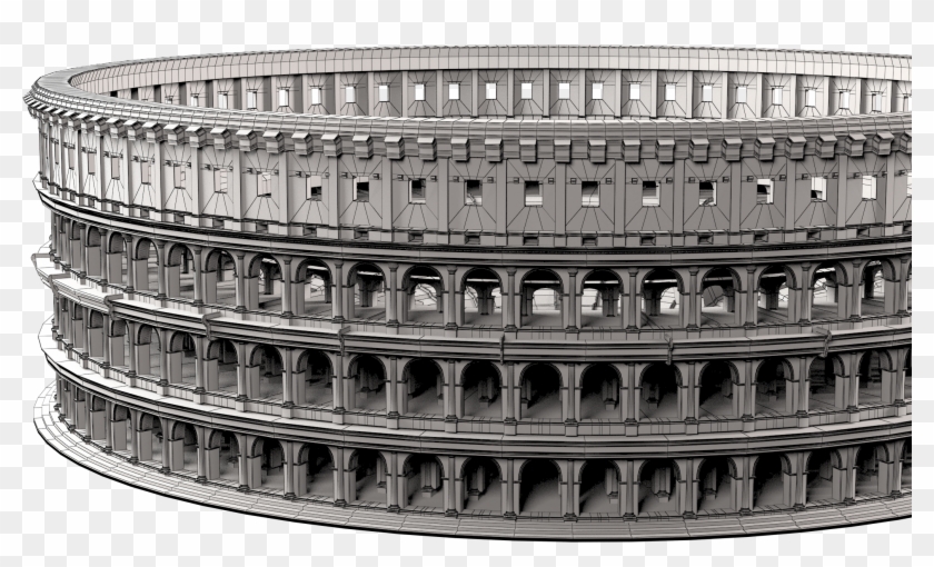 Roman Colosseum 3d Model Free Clipart #3065985