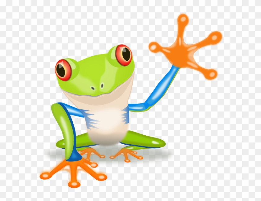 Clipart Stock Waving Frog Clip Art At Clker Com - Tree Frog Clipart - Png Download