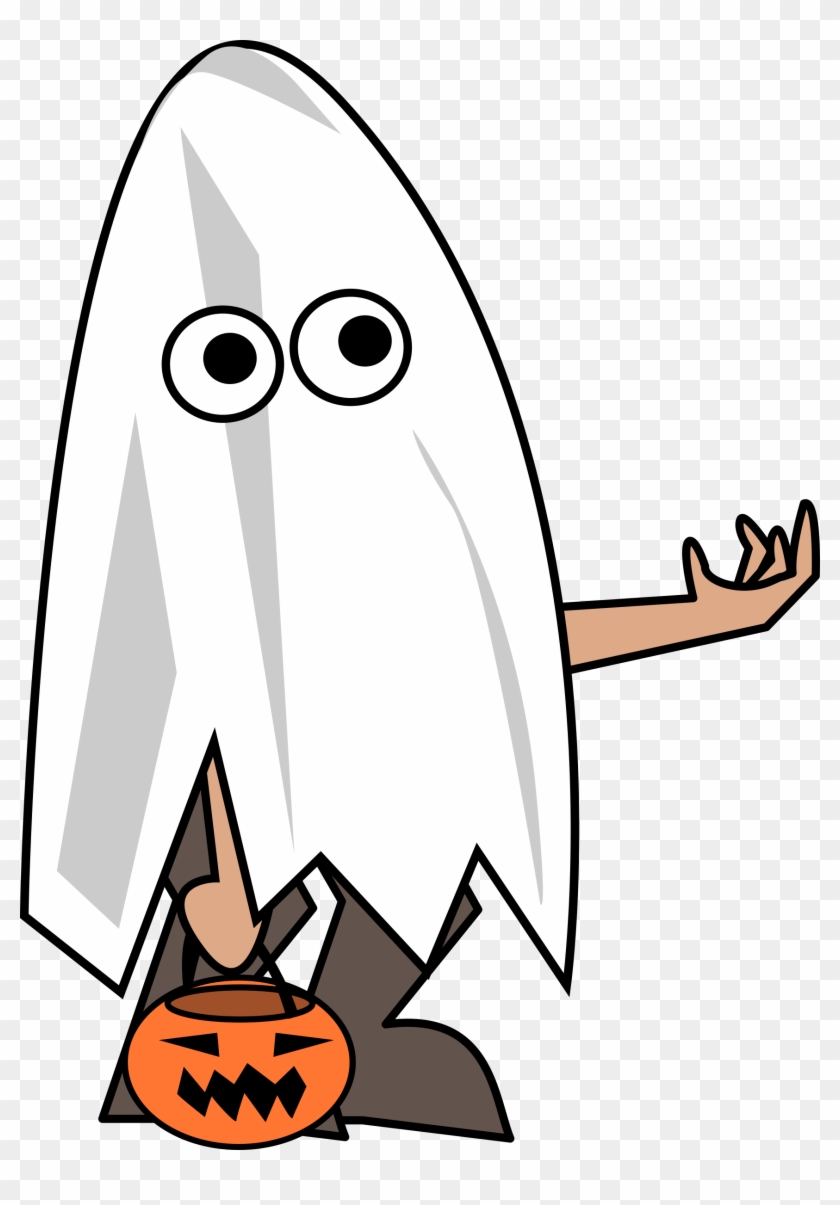 Clipart Ghost Trick Or Treat - Cartoon Trick Or Treaters - Png Download #3066239