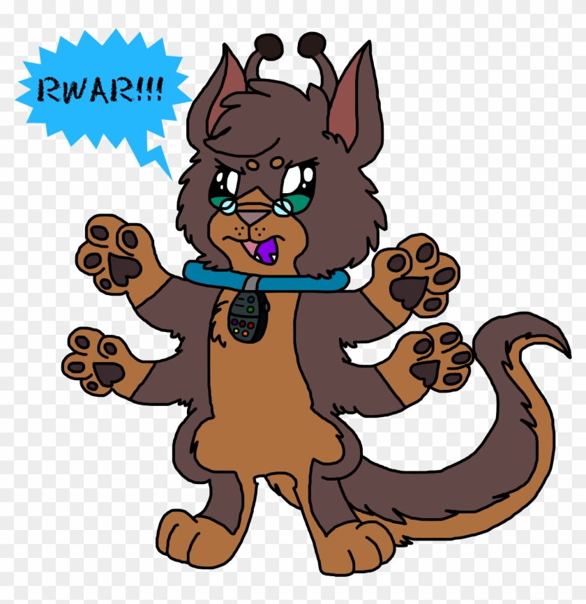 The Big, Scary Alien - Cartoon Clipart