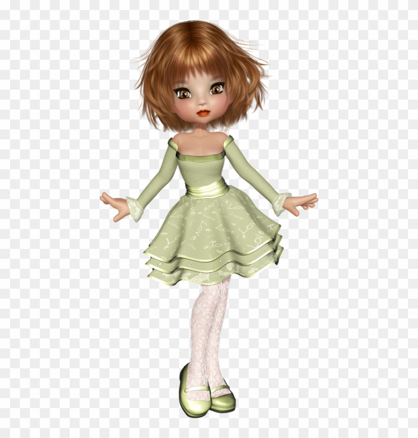 Valentine's Day Poser Doll Png Gifs, Little Designs, - Doll Clipart