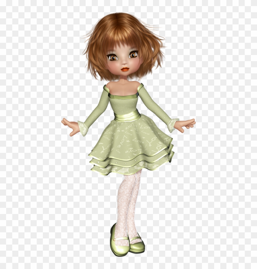 Valentine's Day Poser Doll Png Gifs, Little Designs, - Doll Clipart #3066725