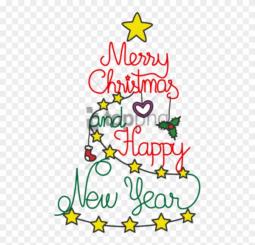 Free Png Merry Christmas And Happy New Year Png Images - Png Merry Christmas And Happy New Year 2019 Clipart #3066929