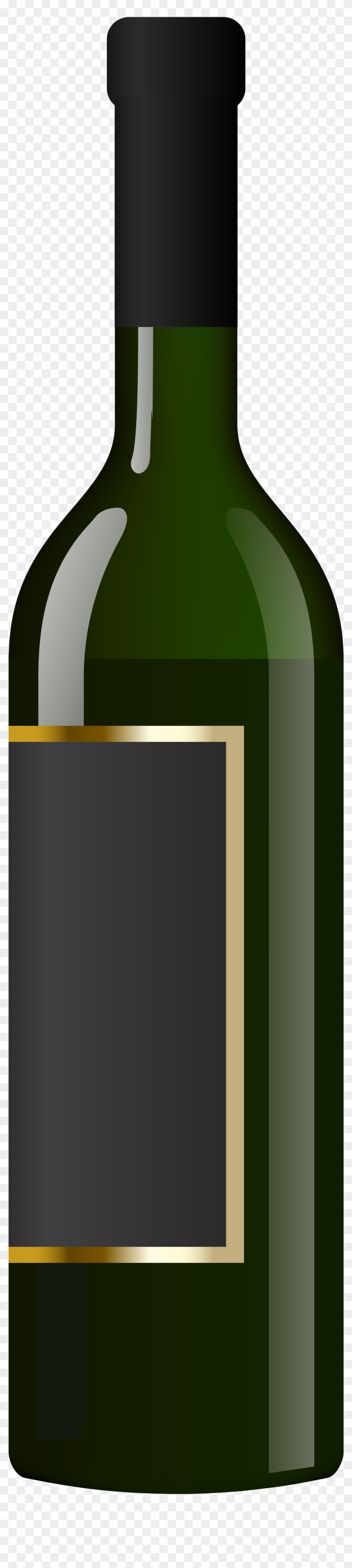 Wine Bottle Transparent Png Clip Art Image - Transparent Wine Bottle Clip Art