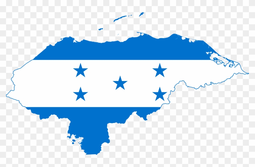 Honduran Activists Need Our Support - Honduras Flag Map Clipart #3067173